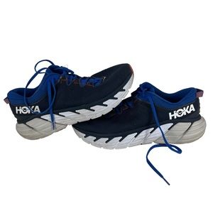 Men’s Hoka One One, Gaviota 3, Blue and White Athletic Shoes, Size: 12